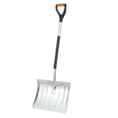DIY-graad S-type aluminium sneeuwspade met buiging aluminium buis handvat lemmet Lengte 13 1/2in
