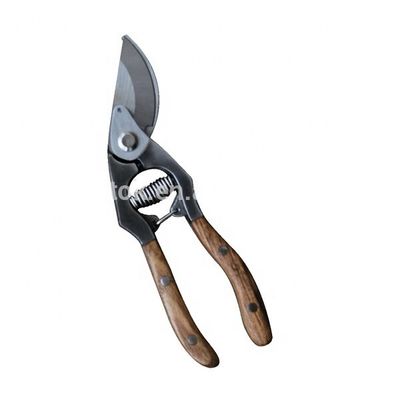 Op maat gemaakte steun gesmeed eiken hout handvat klassieke tuin bypass snoeier voor afwerking