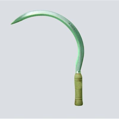 45 cm niet-gecoate stalen sikkel voor tuinbouw Landbouw oogst Houten handvat
