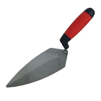 Precieze toepassing 9&quot; steenkool staal bakstenen cement troffel met niet-slip greep