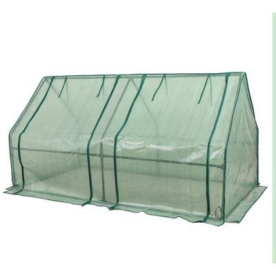 Metalen frame PE Draagbare Outdoor Mini Garden Walk-In kas voor plantenbehoeften