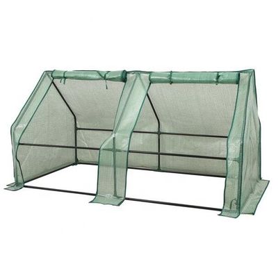 Metalen frame PE Draagbare Outdoor Mini Garden Walk-In kas voor plantenbehoeften