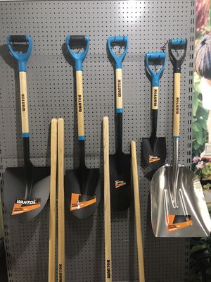 Op maat gemaakte ondersteuning 28 inch ronde punt schop met glasvezel handvat en D plastic greep