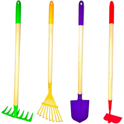 10 stuks tuin gereedschappen met lange houten handgreep