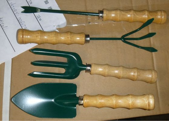 Houten handgreep mini handtuin tool set voor multifunctionele landbouw taken