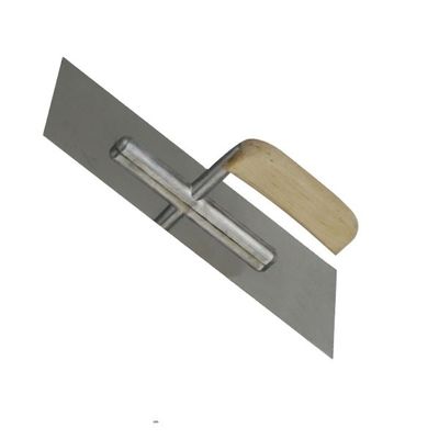 Houten handvat 280x100 mm roestvrijstalen pleistertroel voor bouwprojecten